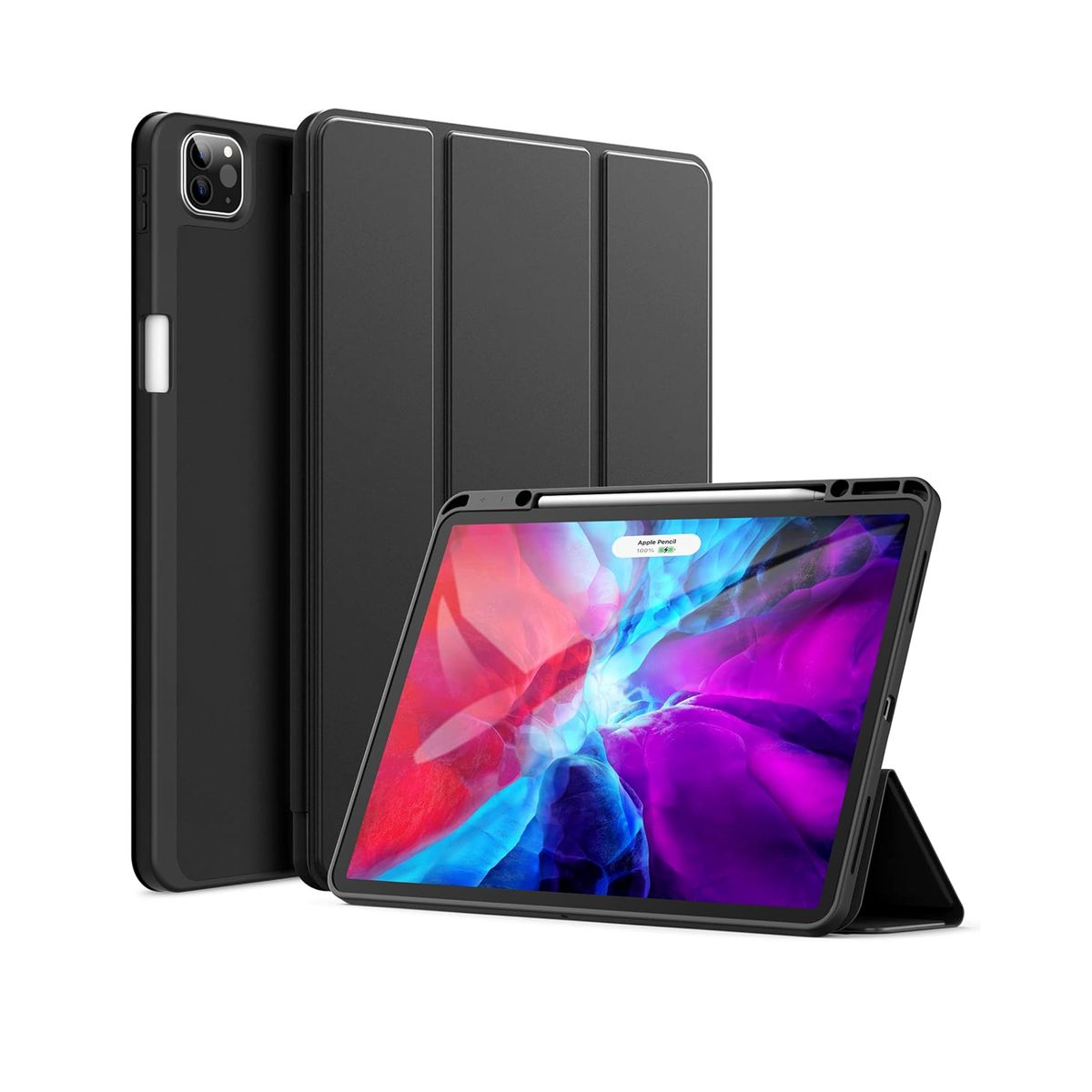 JOIGO - Funda Con Lamina Sensación Papel Para iPad 12.9 Negro