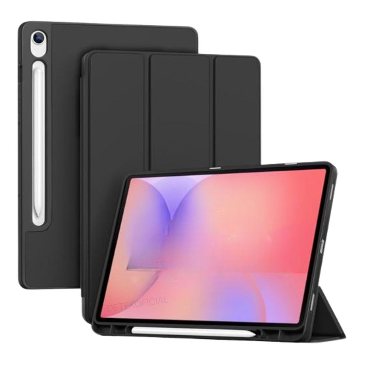GENERICO - Funda Smart Cover Para Tablet Samsung Tab S9 / S9 Fe 10.9 - Negro