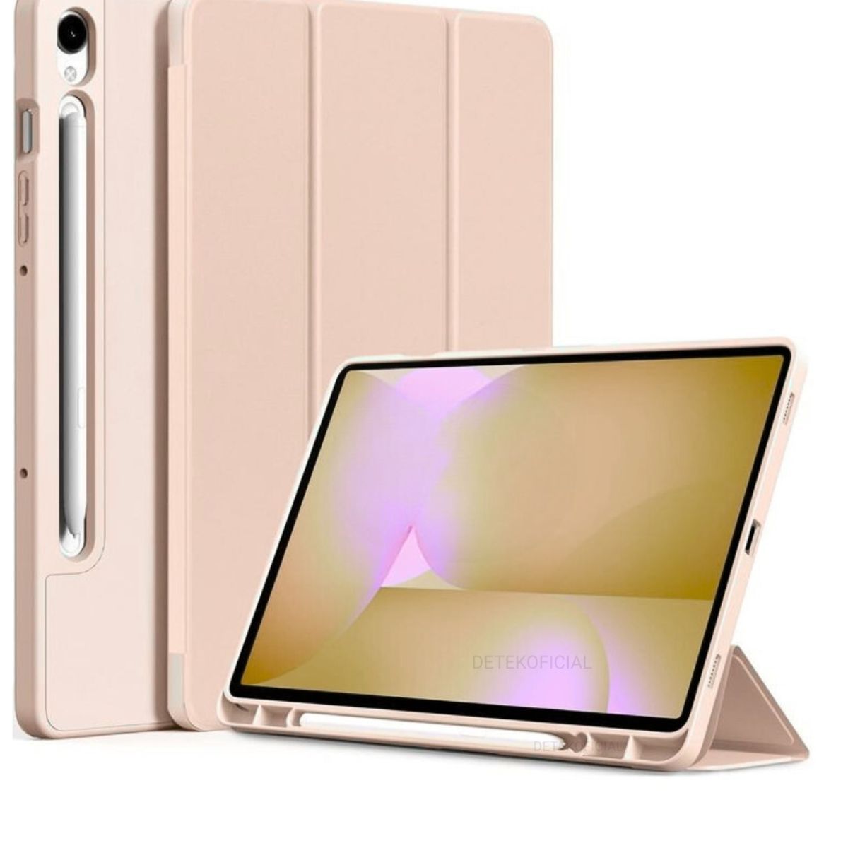 GENERICO - Funda Smart Cover Para Tablet Samsung Tab S9 / S9 Fe 10.9 - Rosado