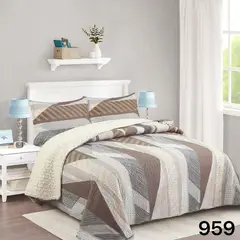 GENERICO - CUBRECAMA QUILT SHERPA POLIALGODON CHIPORRO ULTRA SUAVE