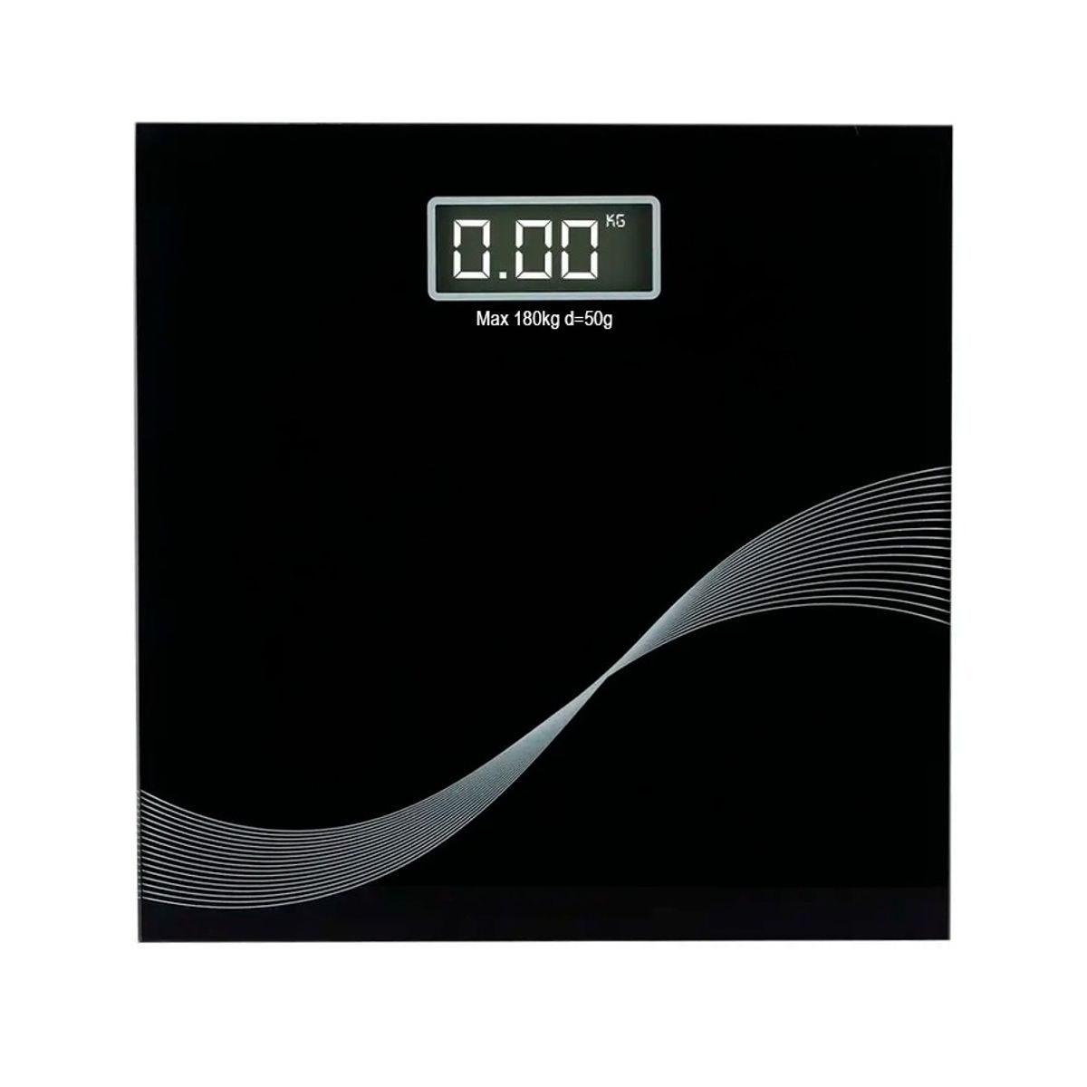GENERICO - Báscula Digital De Vidrio Con Pantalla Lcd 180Kg