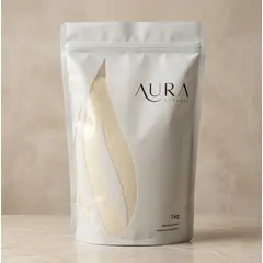 AURA - Vela Perlada 1kg Beige