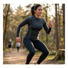 EKOL TACTICA MILITAR - Camiseta Térmica Primera Capa Mujer Invierno Talla Única