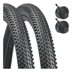 GENERICO - X2 Neumáticos + 2 Cámara Bicicleta Aro 27.5 X2.125