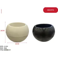 GENERICO - Maceta (ESFERICA 26CM*32CM) 41409