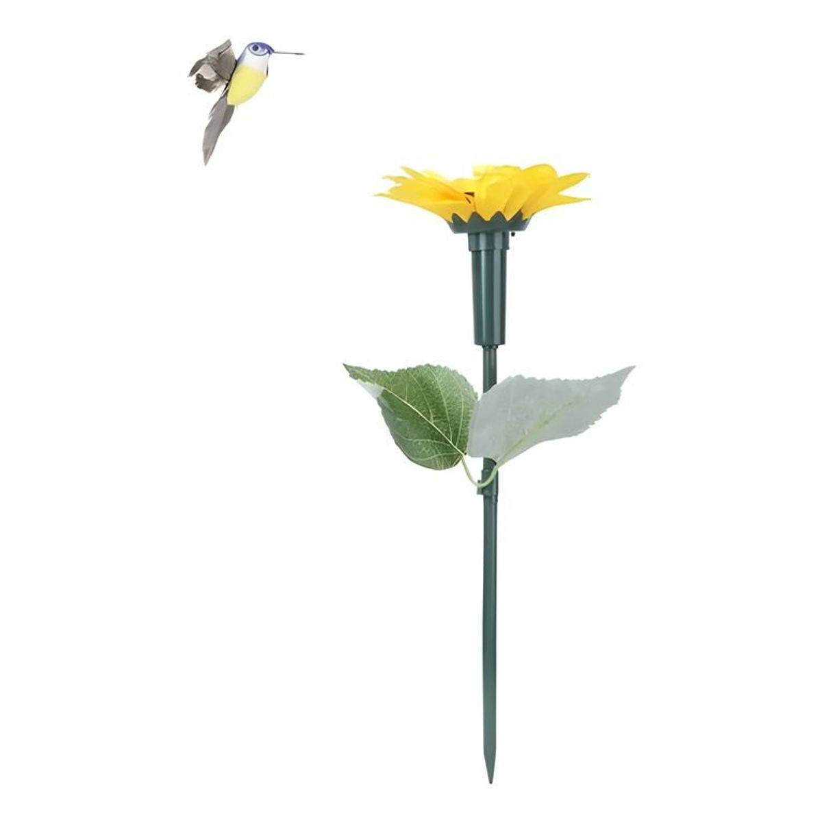 GENERICO - Picaflor girasol estaca solar decorativa jardín