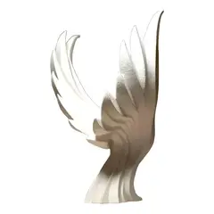GENERICO - Escultura fénix elegante decorativo blanco