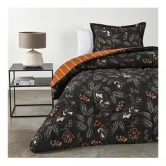 CANNON HOME - CUBRECAMA PLUMON ESTAMPADO SUPER SOFT REVERSIBLE SHADOW CANNON 2.5 PLAZAS