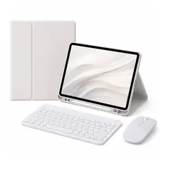 GENERICO - Funda Tipo Libro con Teclado 2.0 y Mouse para Lenovo Tab M11 / K11 Gris