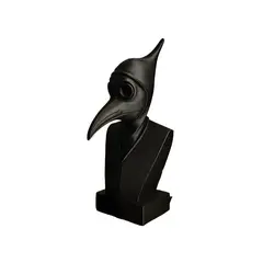 GENERICO - Escultura busto peste negra negro