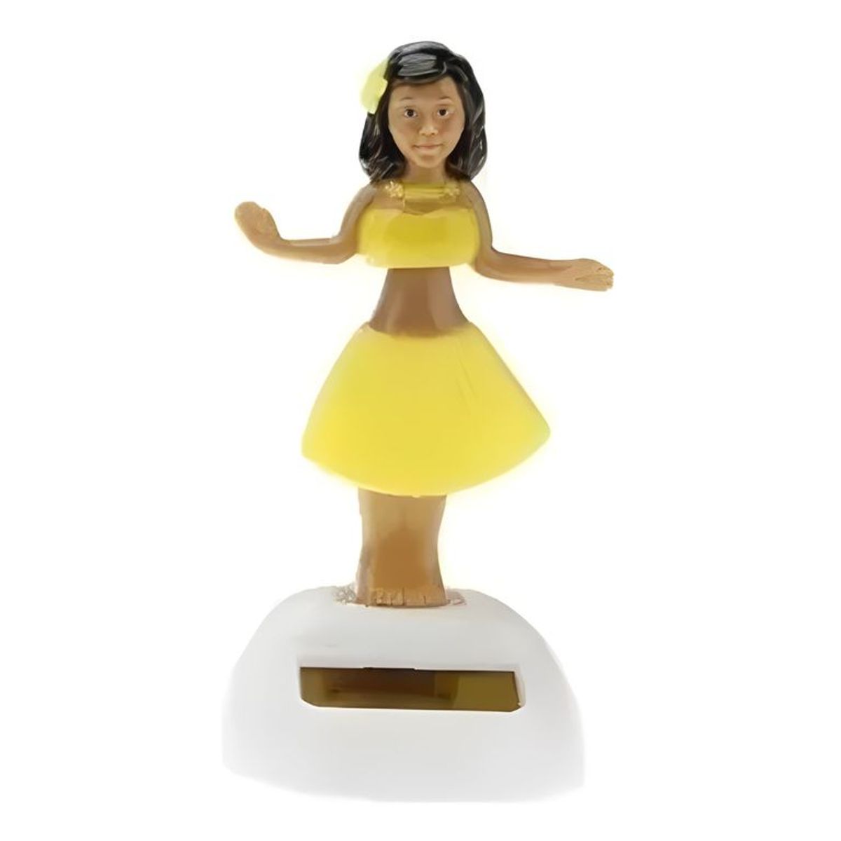GENERICO - Figura decorativa hawaiana solar bailarín amarillo
