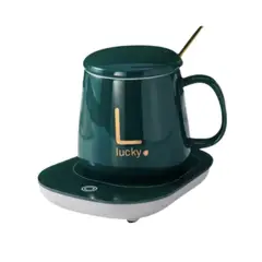 GENERICO - Taza Con Calentador Eléctrico Para Café Té Leche USB Color Verde