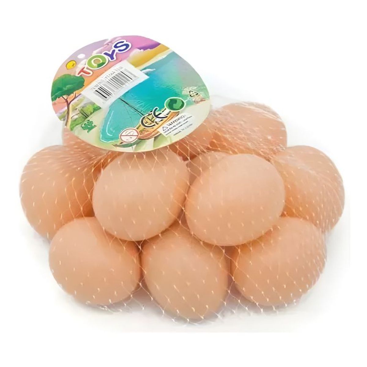 GENERICO - Huevos de pascua plásticos pack 18