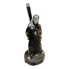 GENERICO - Figura decorativa Cristo plateado