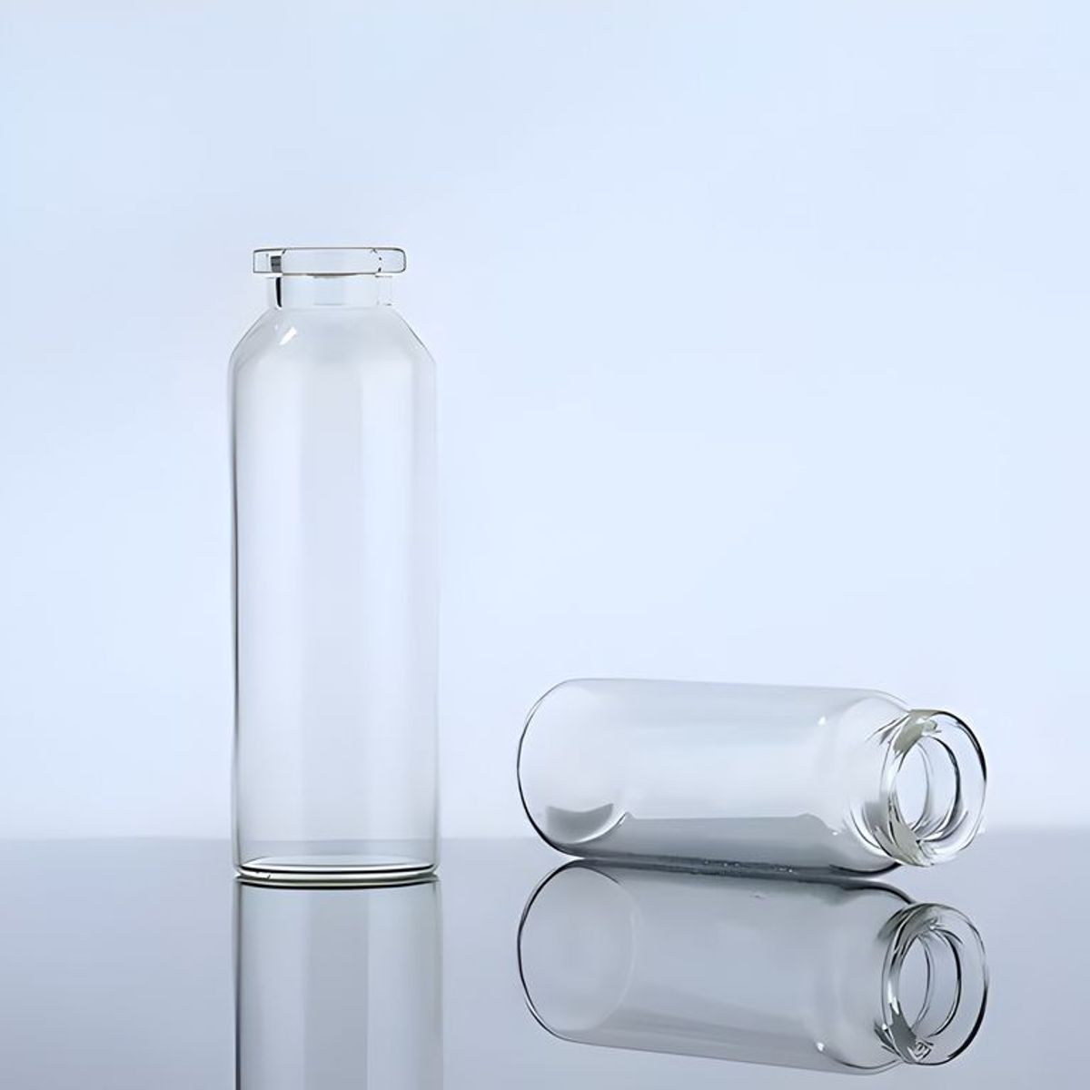 GENERICO - Pack 60 botellitas de vidrio con corcho 10 ml transparente