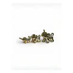 GENERICO - Set decorativo elefantes elegancia protección dorado oscuro