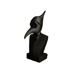 GENERICO - Escultura busto peste negra negro