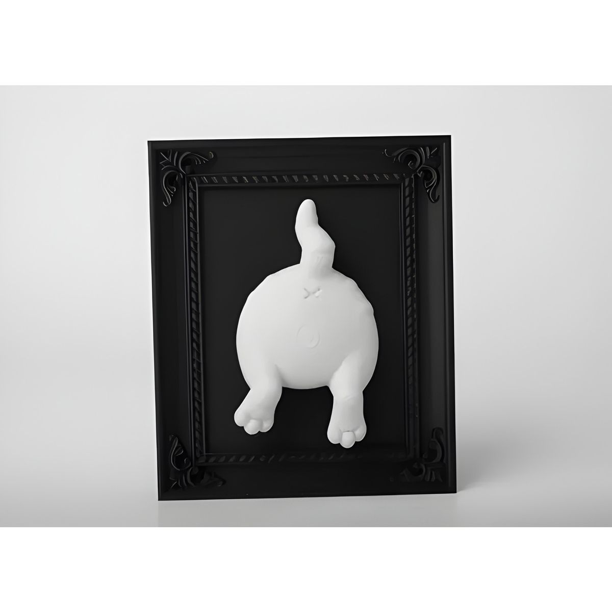 GENERICO - Escultura cola de gato decorativa negro 2