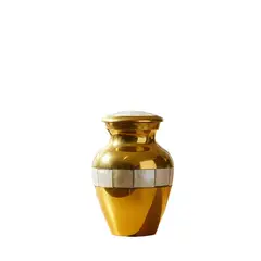 GENERICO - Ánfora decorativa pequeña beige