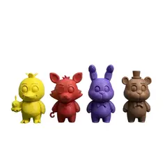 GENERICO - Figuras decorativas mini Fnaf multicolor