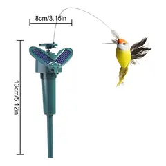 GENERICO - Estaca solar colibrí decorativa para jardín