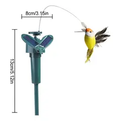 GENERICO - Estaca solar decorativa colibrí jardín 2