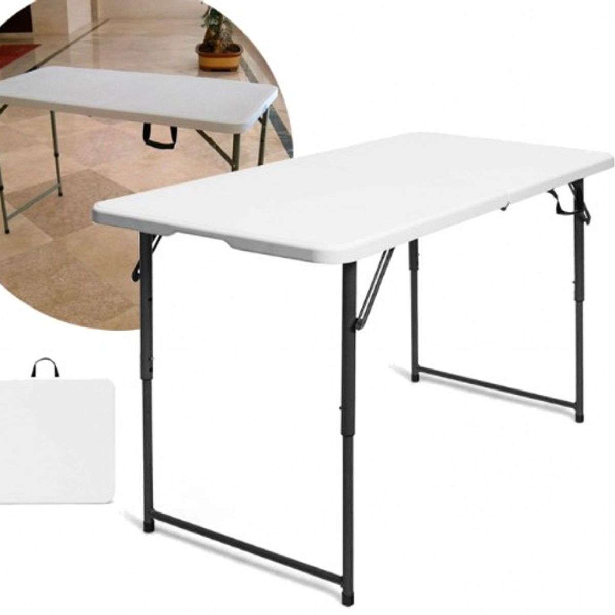GENERICO - Mesa Plegable Maleta 150Cm Camping