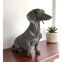 GENERICO - Figura decorativa perro salchicha minimalista