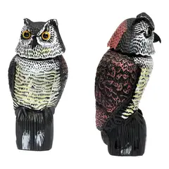 GENERICO - Escultura decorativa búho para jardín negro