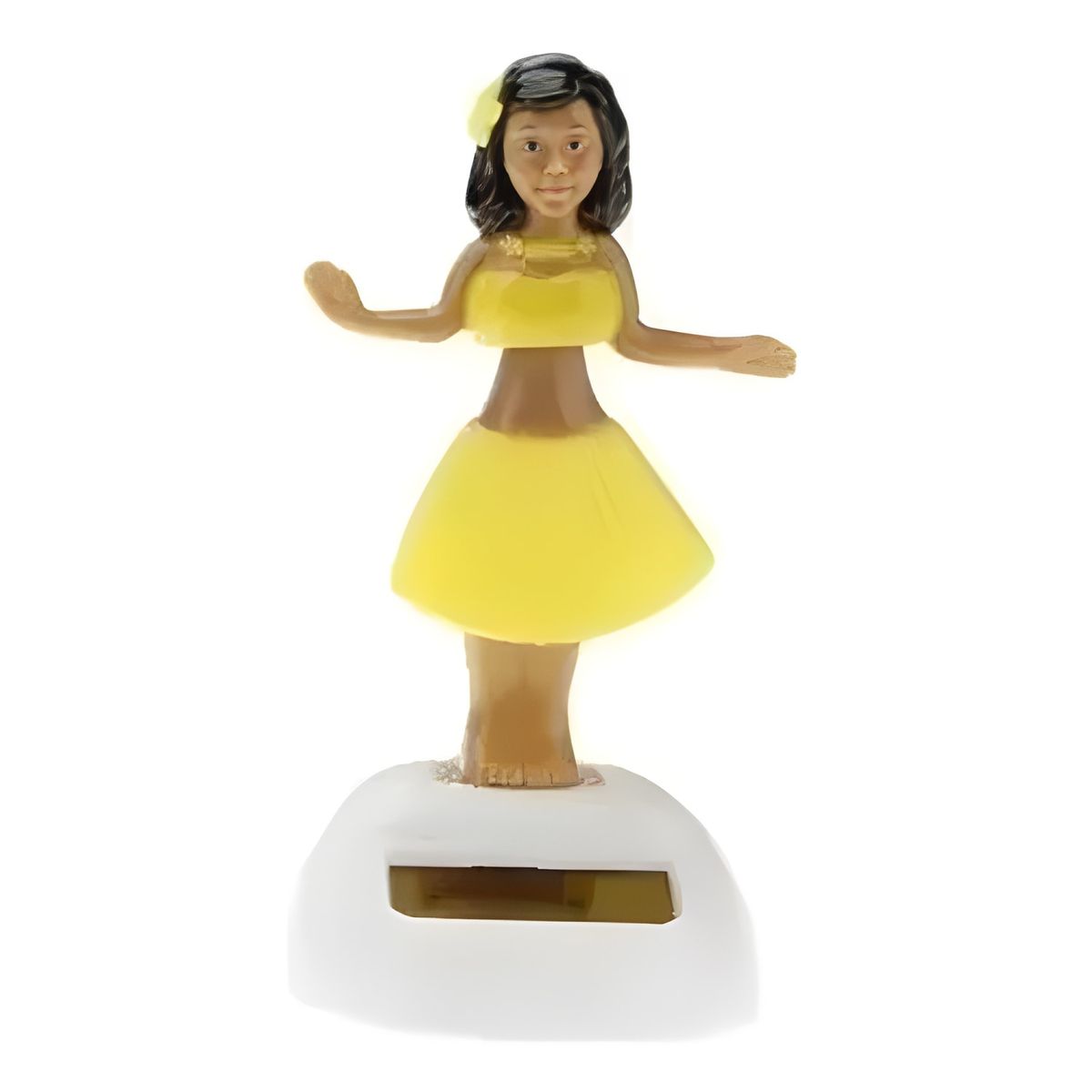 GENERICO - Figura decorativa hawaiana solar bailarín amarillo