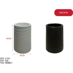 GENERICO - Maceta (CILINDRICA - BLANCA - 85CM*40CM) 41406