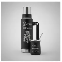 MORLAN - Set Matero 1.3l Acero Personalizado Regalo Día De La Madre