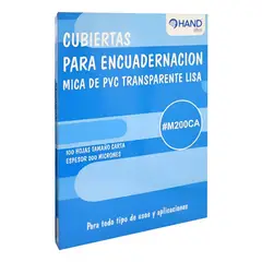 HAND - Mica Encuadernar Lisa Carta Natural, 100 Un, 200mic.