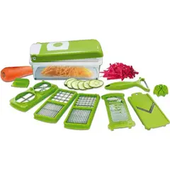 GENERICO - Picador de Vegetales Frutas Nicer Dicer Multifuncional 5 En 1