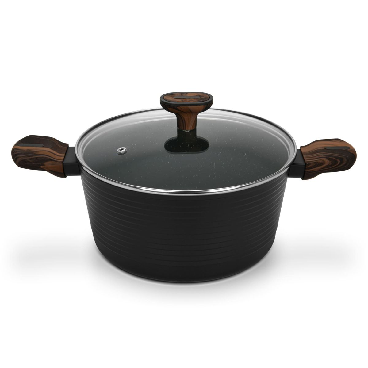 FISSMAN - Olla Antiadherente Cuisine Tapa De Cristal 4.6 litros - Fissman