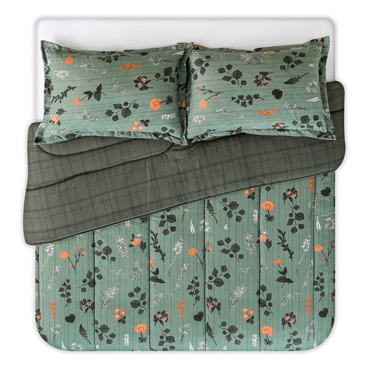 CANNON HOME - CUBRECAMA PLUMON ESTAMPADO SUPER SOFT REVERSIBLE PRADELA CANNON 2 PLAZAS