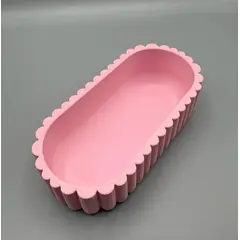 GENERICO - Bandeja de Tocador Ovalada Festoneada - Decoración Minimalista