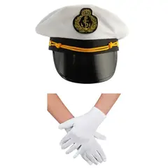 GENERICO - Set Marinero Gorro + Guantes Medianos Para Niños Cosplay