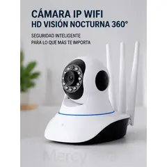 MOVI - Cámara Inteligente 360° con Visión Nocturna y Conexión WiFi