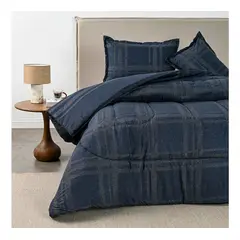 CANNON HOME - CUBRECAMA PLUMON ESTAMPADO SUPER SOFT REVERSIBLE CUVEE CANNON 2 PLAZAS