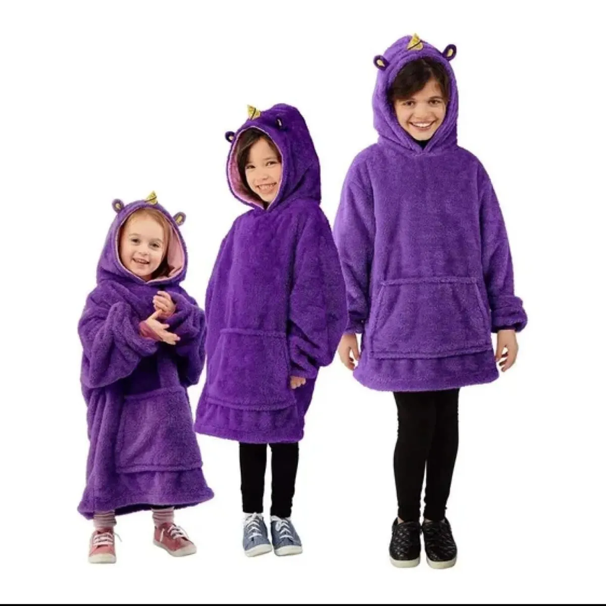 MOVI - Polerón Peluche Sherpa Infantil Unisex - Abrigado, Suave y Talla Única NIÑO