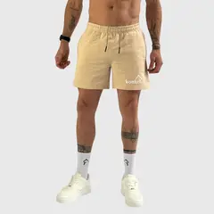 KONKO ACTIVE - Short Relax Cotton Hombre Algodon Deportivo Beige Konko