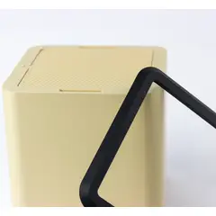 GENERICO - Papelera de escritorio color beige