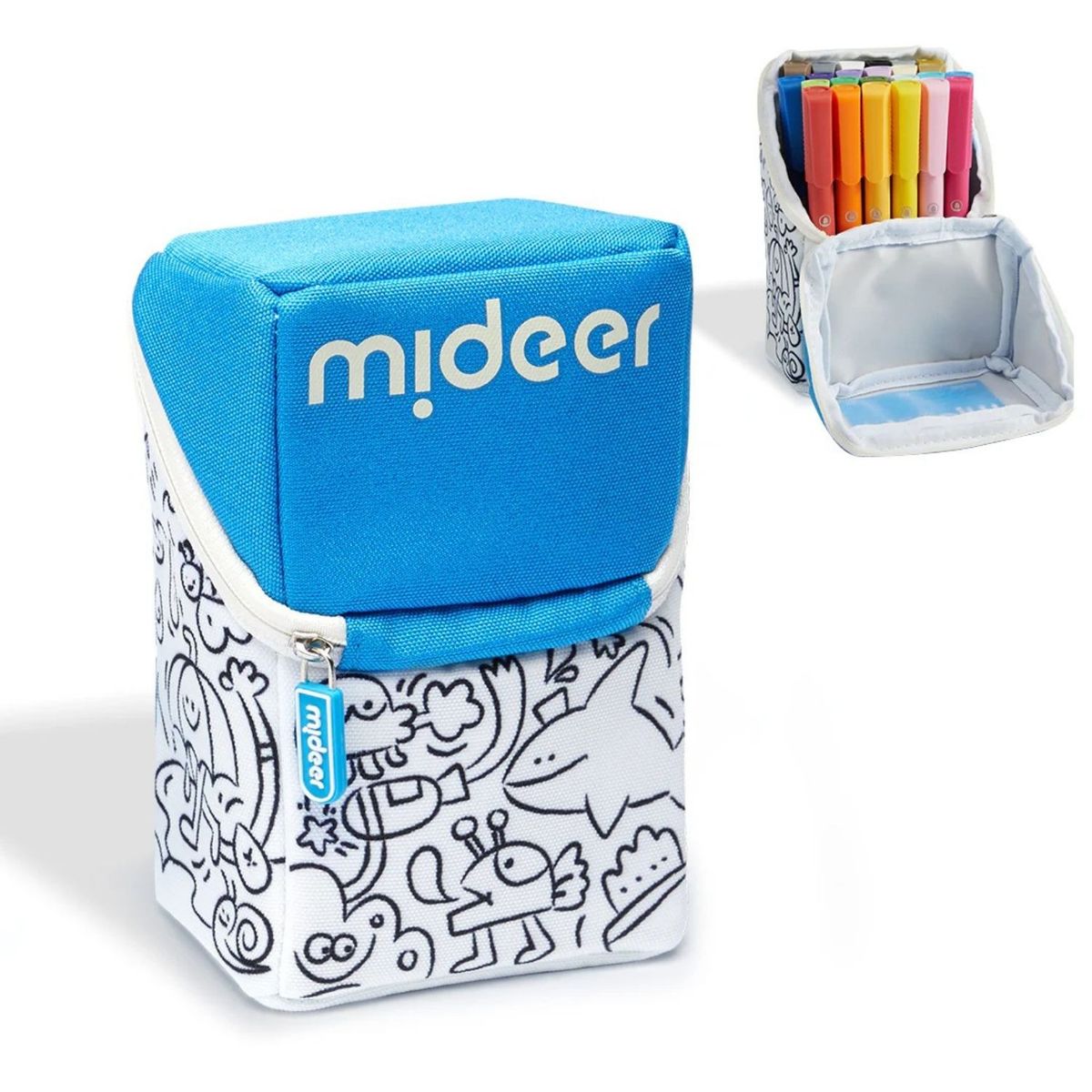 MIDEER - Set de 24 Lápices Acrílicos - Marcadores Multisuperficie con Bolso