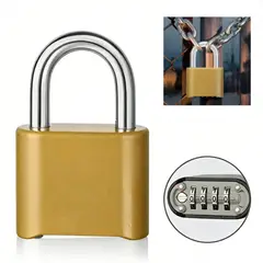 ATURE - Candado Digital De Latón Dorado Para Uso Interior Y Exterior