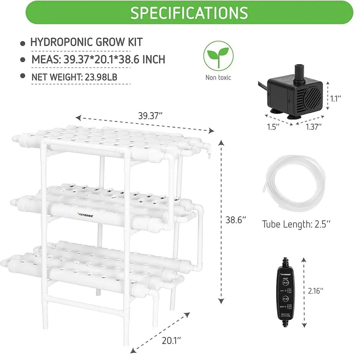 VIDA BUENAS - Kit Básico 108 Plantas Sistema De Cultivo Hidroponico