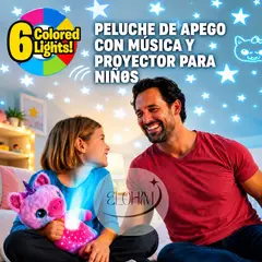 MOVI - PELUCHE DE APEGO CON MÚSICA Y PROYECTOR PARA NIÑA- "NOCHES MÁGICAS Y TRANQUILAS"