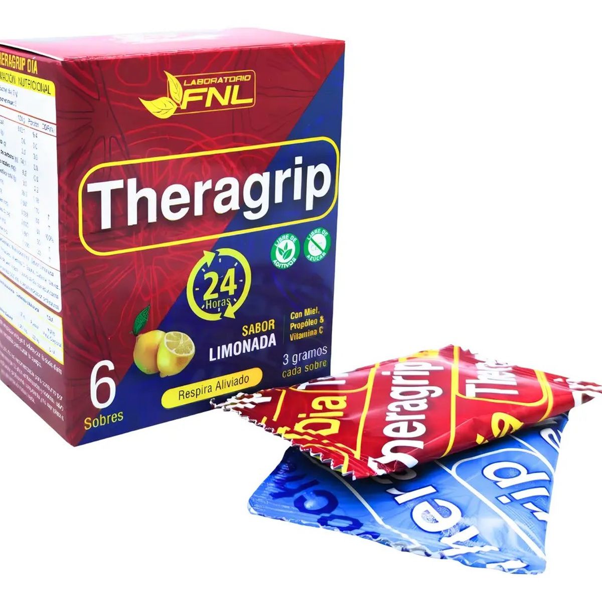 FNL - Theragrip Fnl Limonada Día/noche 6 Sobres 3g Antigripal