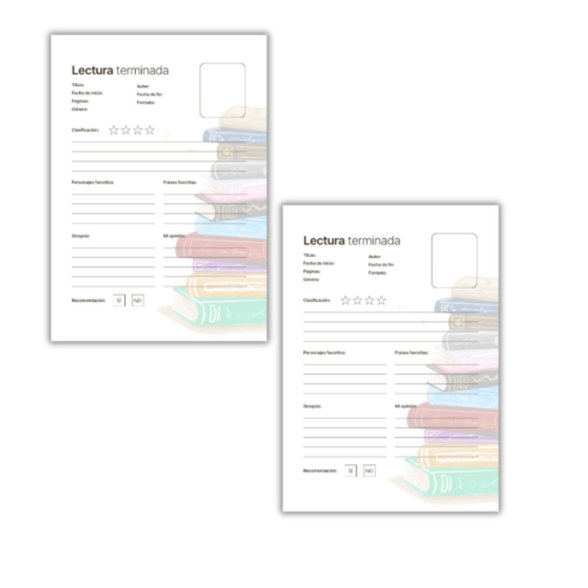 GENERICO - Reading Journal XL - Libro de lecturas XL