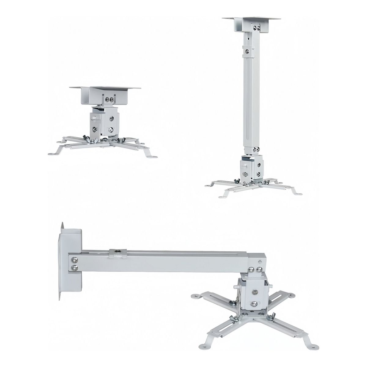 VIDA BUENAS - Soporte Proyector Techo Extensible 43-65cm 360 15kg Blanco
